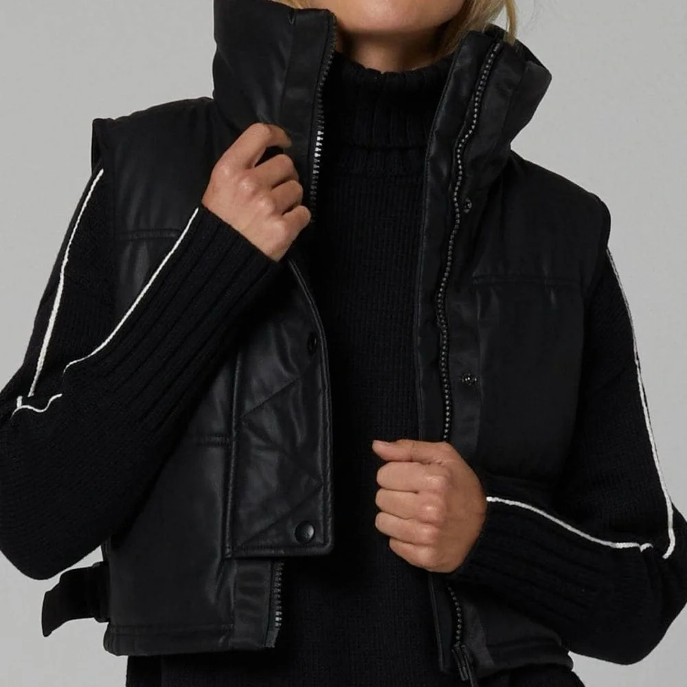 Alp N Rock La Vitesse Faux Leather Vest - Picture 3 of 4